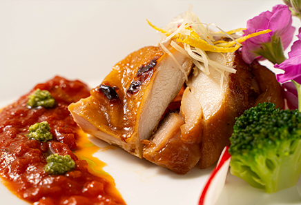 炙り鮎の和風アクアパッツァ